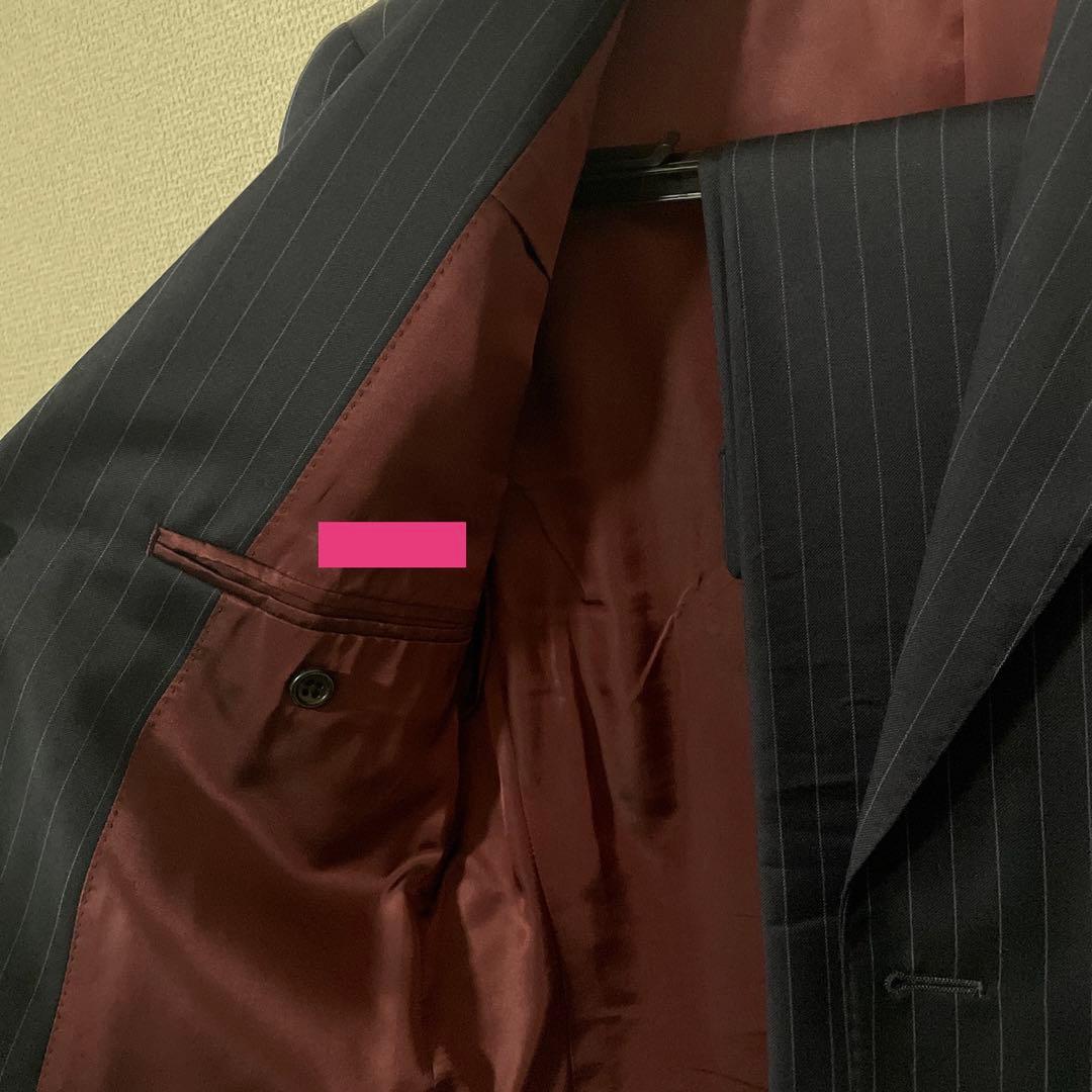 Maikii【美品】麻布テーラー オーダーメイドスーツ ネイビー