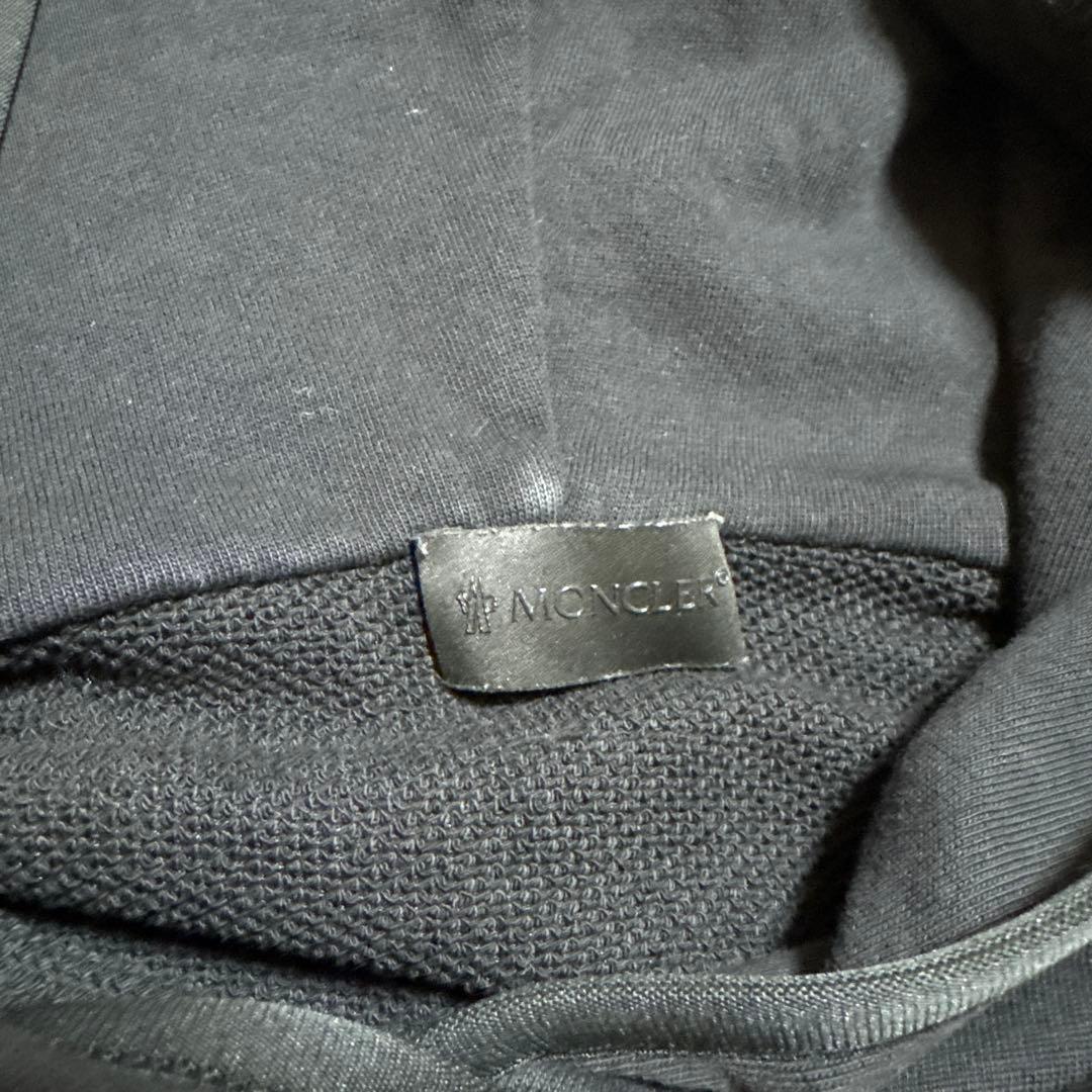 MONCLERモンクレール ショートフーディ パーカー 黒 Sスウェットパーカー