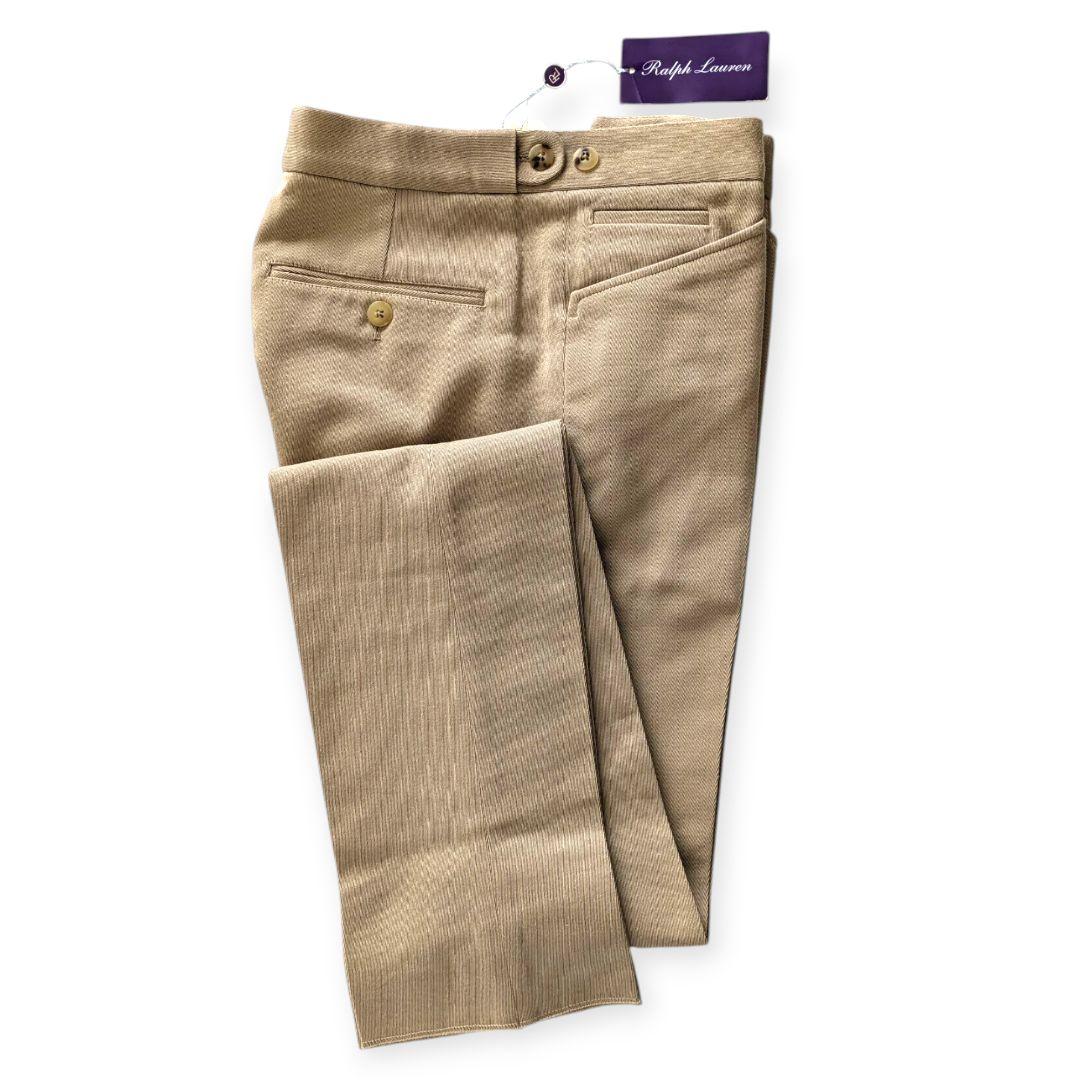 【新品】RALPH LAUREN PURPLE LABEL ベージュスラックス