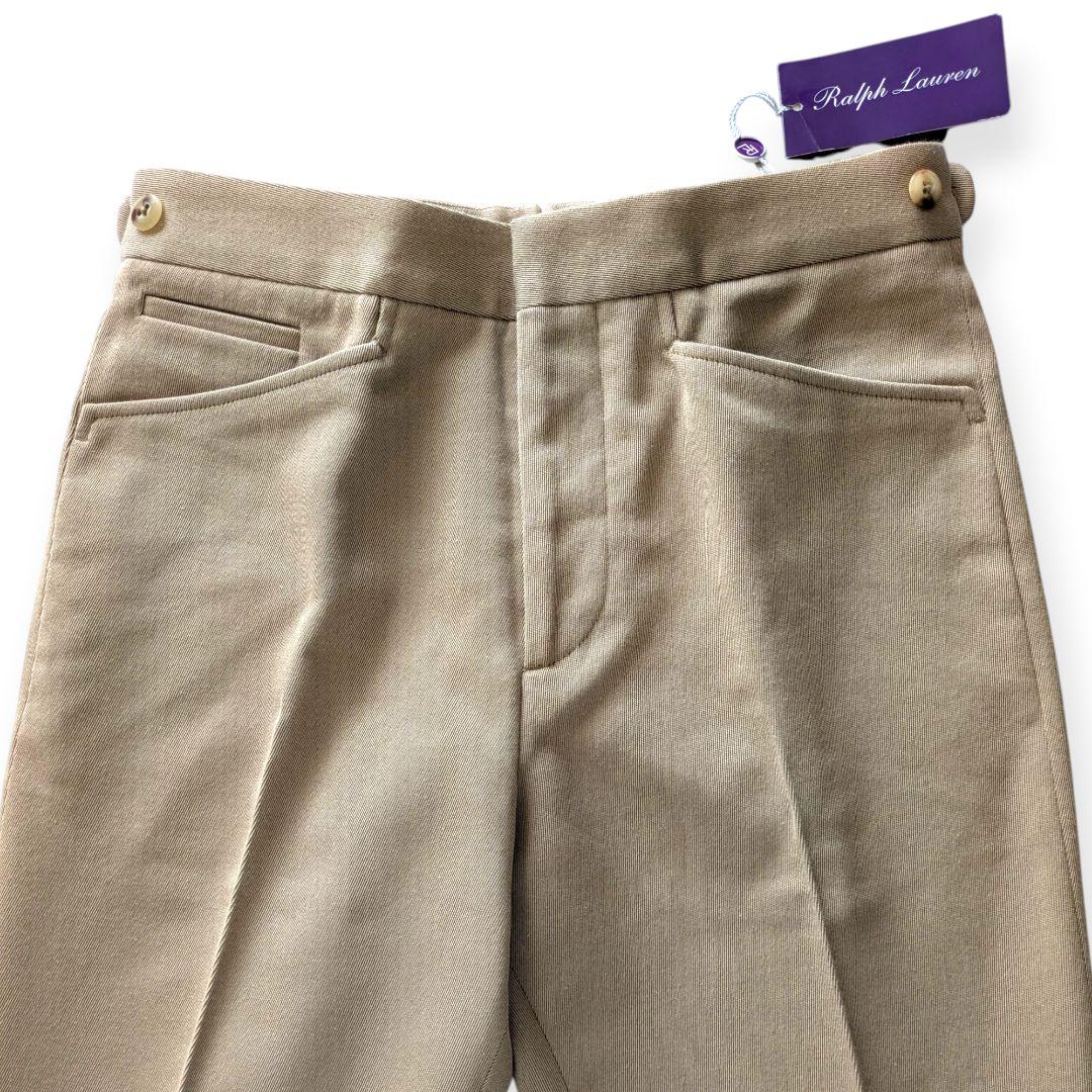 【新品】RALPH LAUREN PURPLE LABEL ベージュスラックス