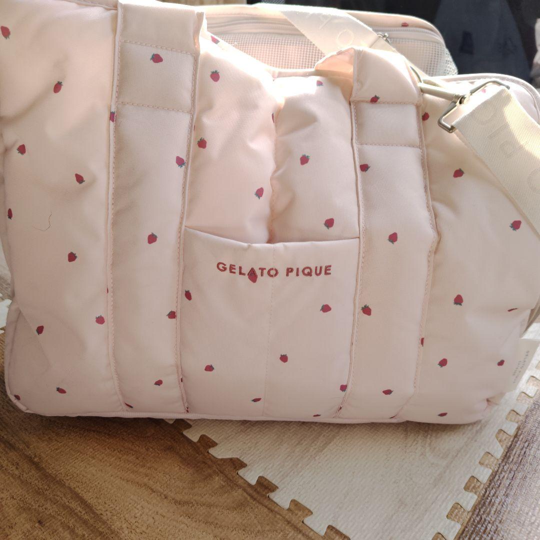 ★ジェラピケ ストロベリーキルティングキャリーバック