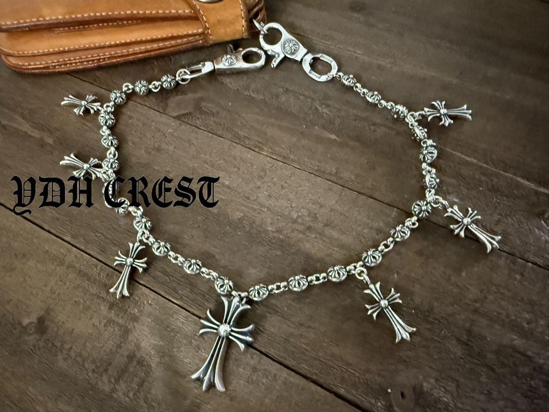 ★KRSCHAN　ウォレットチェーン　クロス嵐ウォレットチェーン　刻印有り