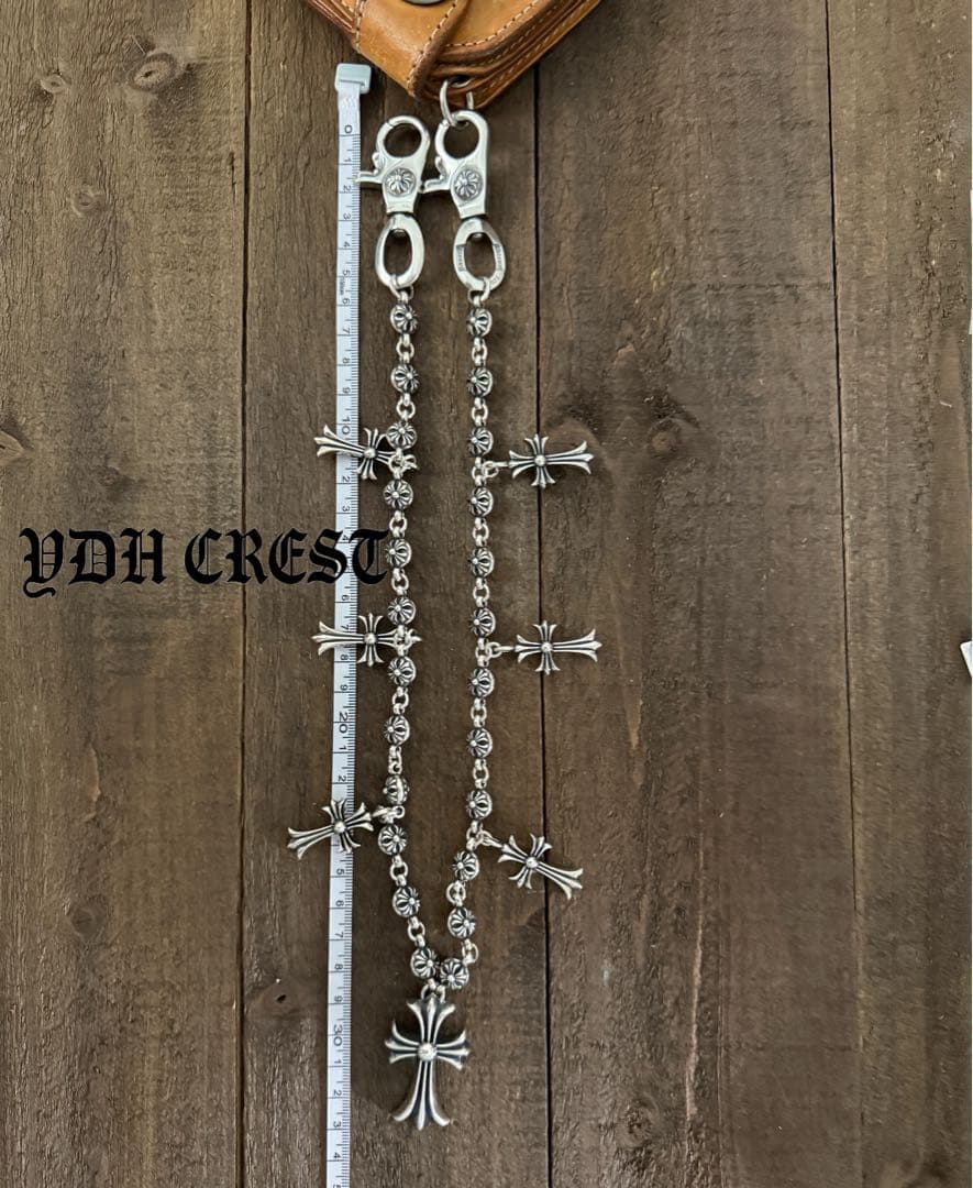 ★KRSCHAN　ウォレットチェーン　クロス嵐ウォレットチェーン　刻印有り