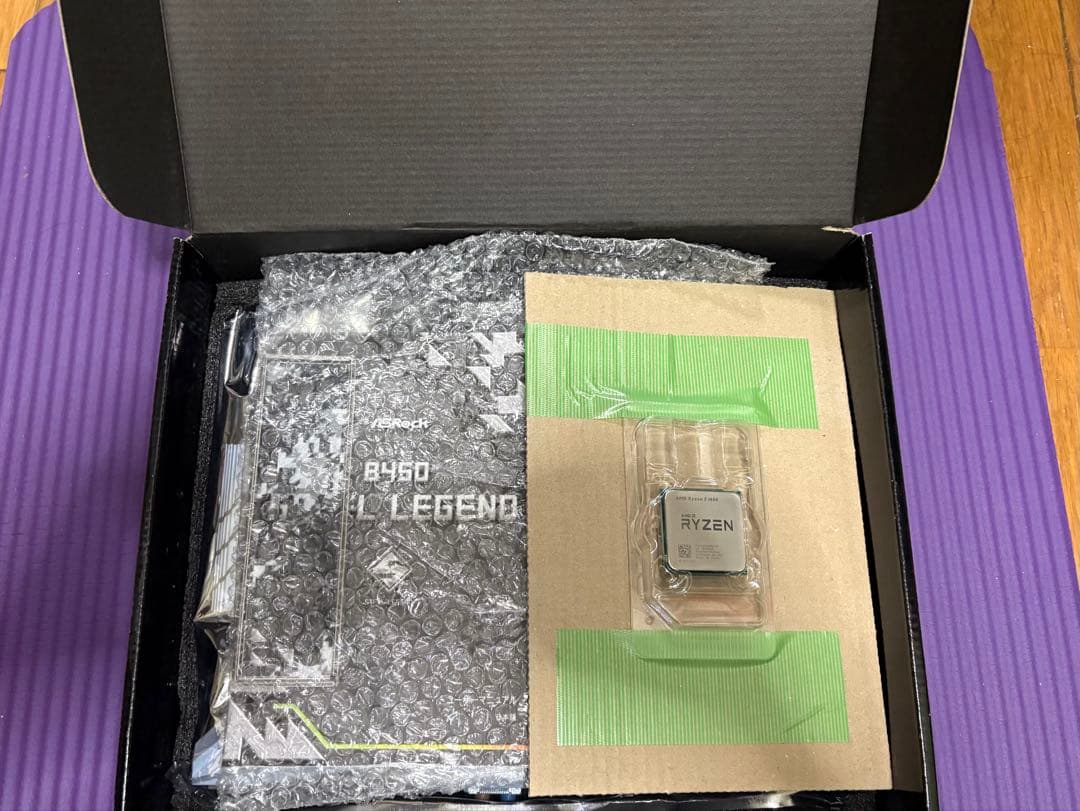 マザーボード ASRock B450 Steel Legend + Ryzen5 1600AF