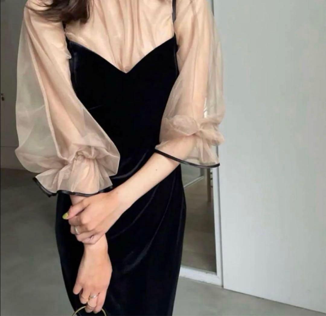 スーツ・フォーマル・ドレス ameri vintage MANY WAY AIRY VEIL DRESS