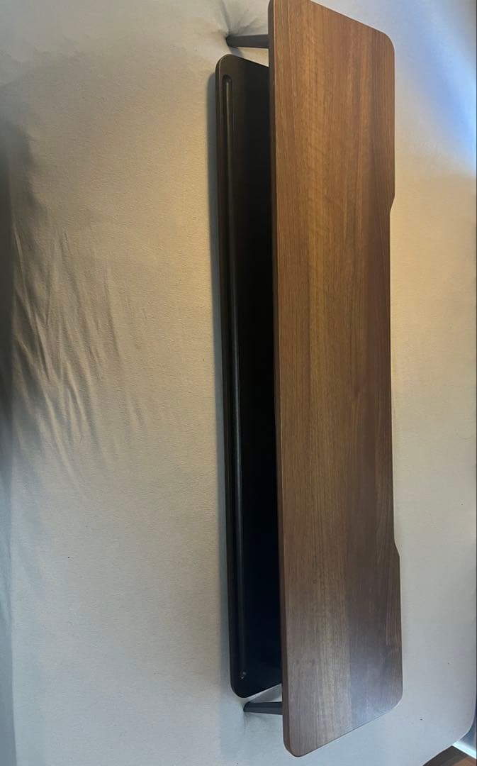 【定価13000円】木目調ワイドモニタースタンド／モニター台/デスクシェルフ