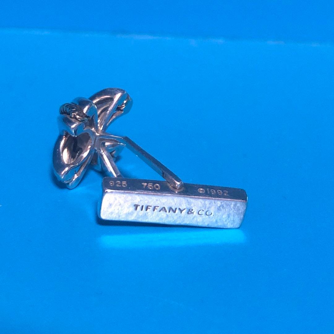 ティファニー　カフス　シグネチャー　コンビ　シルバー　ゴールド