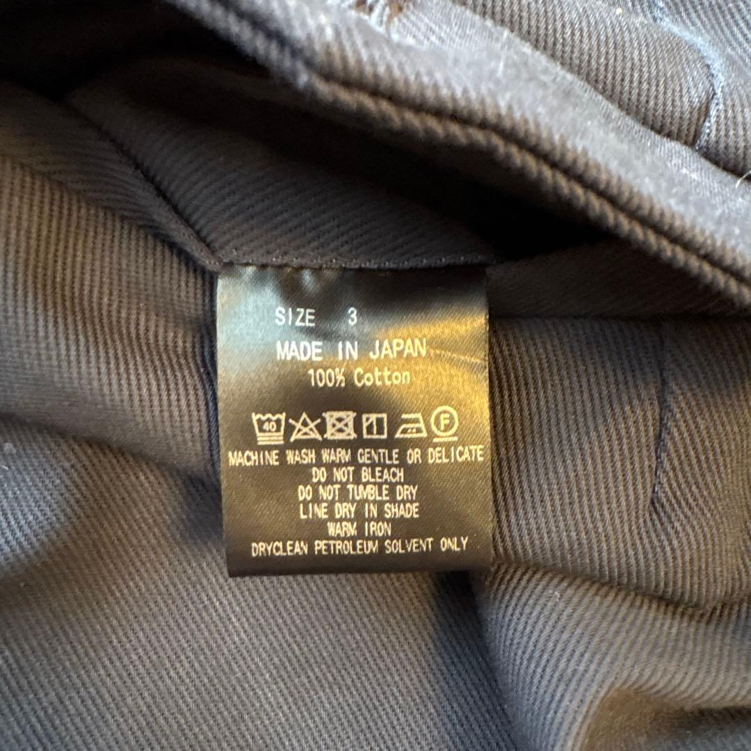 MARKAWAREコットンサバイバルクロストリプルプリーテッドワイドトラウザーズ