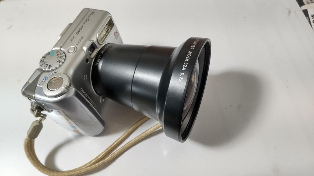 Canon PowerShot A540 デジタルカメラ、広角レンズ、電池付き