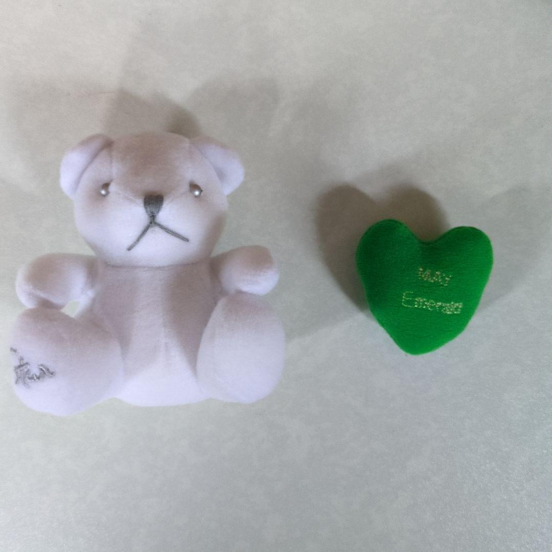 スタージュエリー　ベビーリング　５月誕生石 オリジナルベアー＆ハート付き