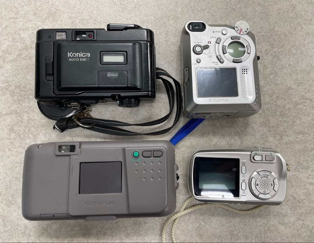 フィルムコンパクトカメラ レトロ デジカメ 4台ジャンクセット