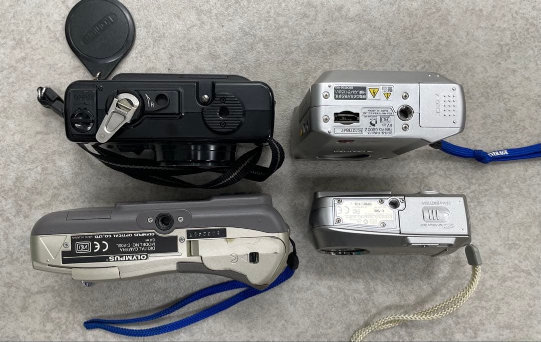 フィルムコンパクトカメラ レトロ デジカメ 4台ジャンクセット