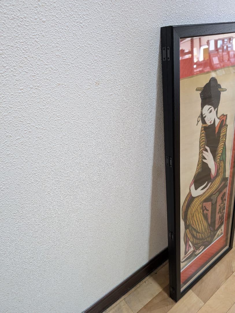 Yumiko 竹久夢二　黒船屋　木版画　版画　リトグラフ額縁　300部限定