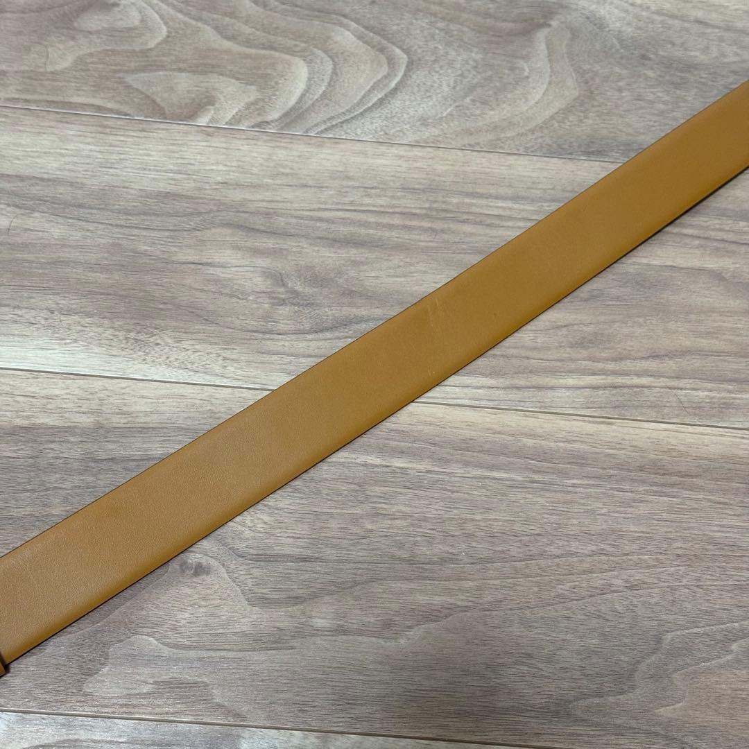 美品 Salvatore Ferragamo ガンチーニベルト キャメル