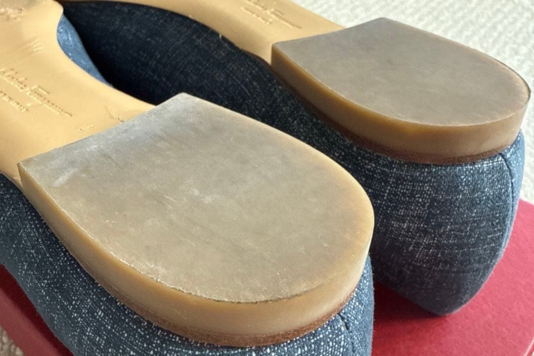 Salvatore Ferragamo デニム フラットシューズ