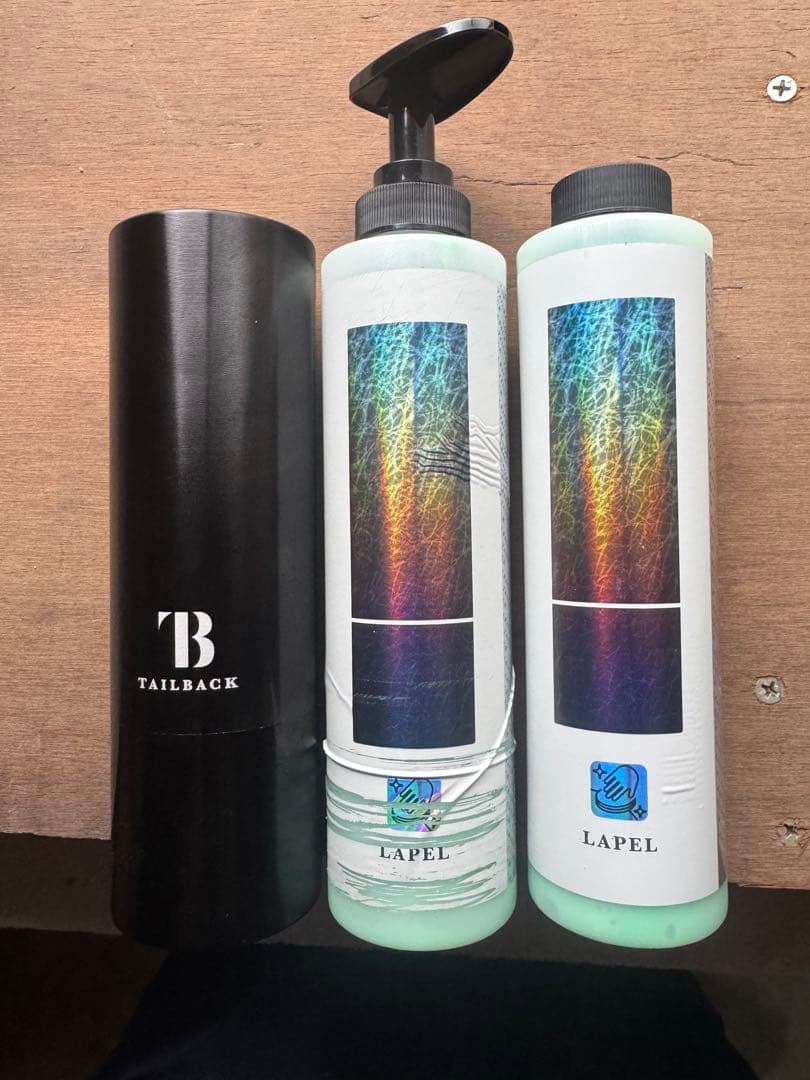 TAILBACK ラペル、プラグインボトル