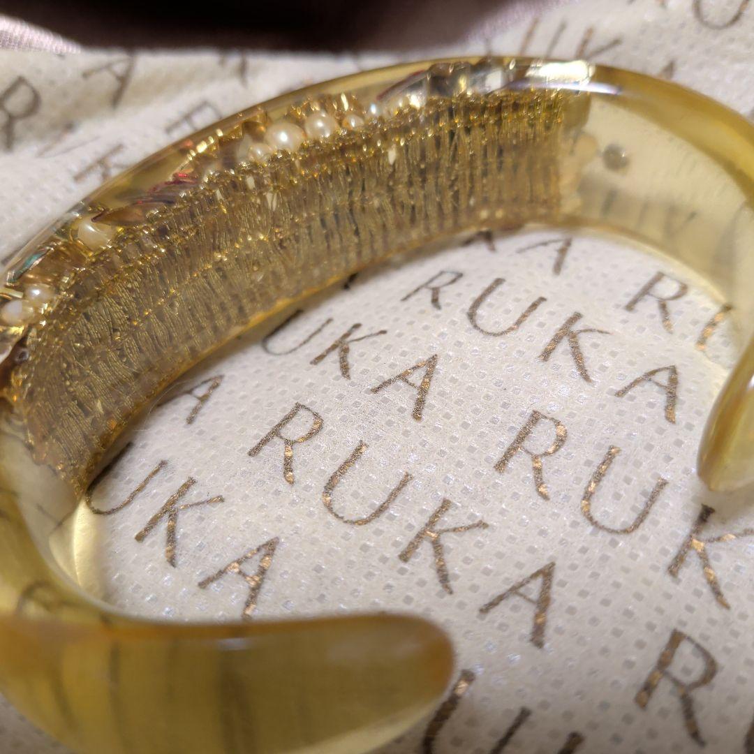 RUKA レジン バングル マルチカラー