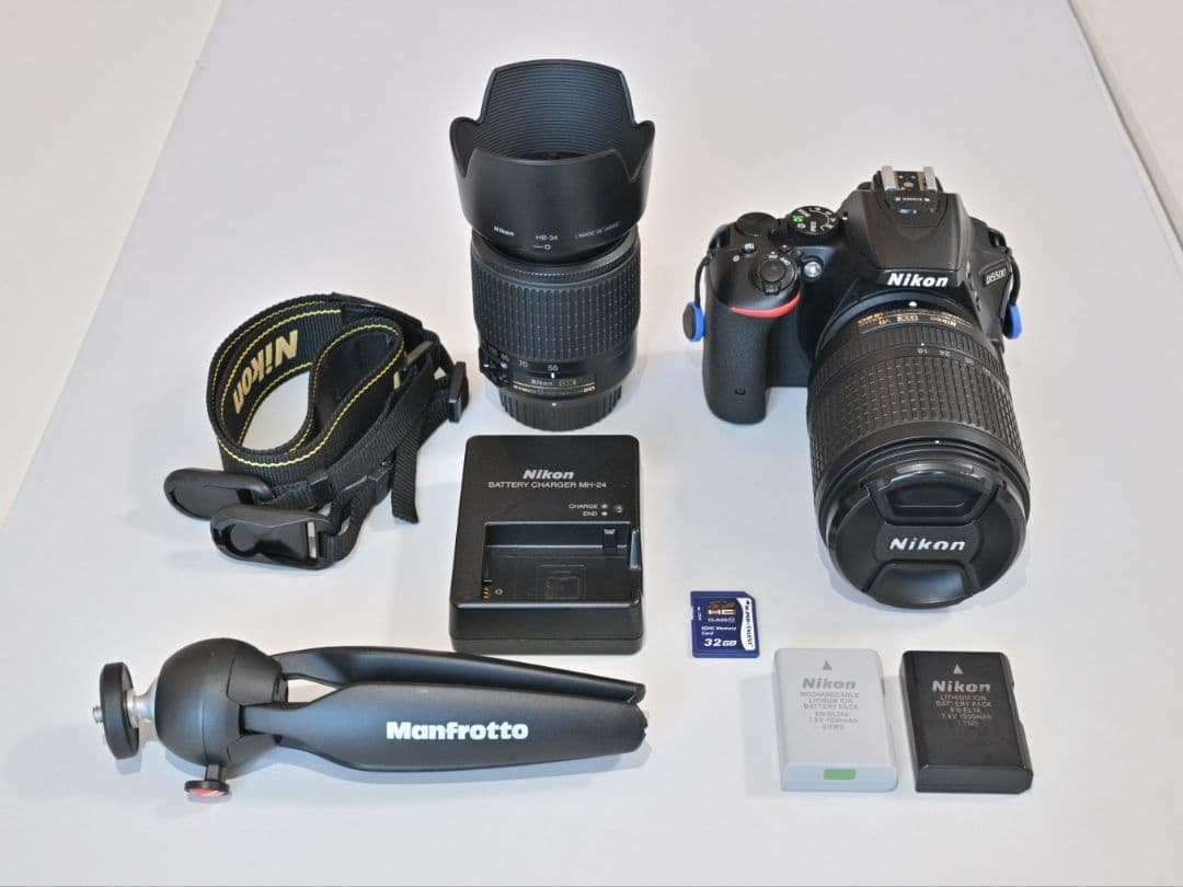 ニコン 一眼レフ D5500 18-140mm 55-200mm レンズセット