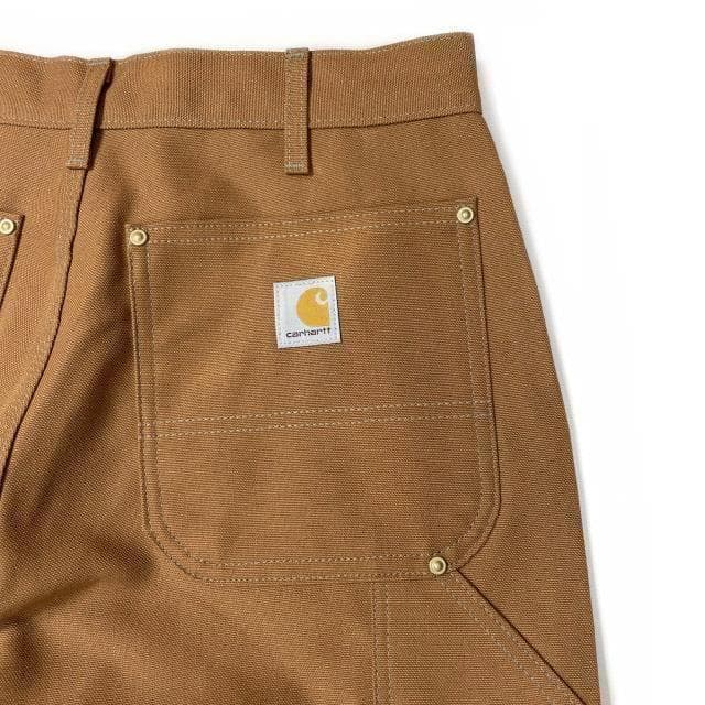 カーハート ワークパンツ US購入 ダブルニー(34×32)茶 181218