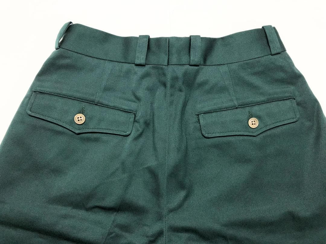 ○★新品未使用　nanamica　ダブルプリーツチノショーツ　0　グリーン