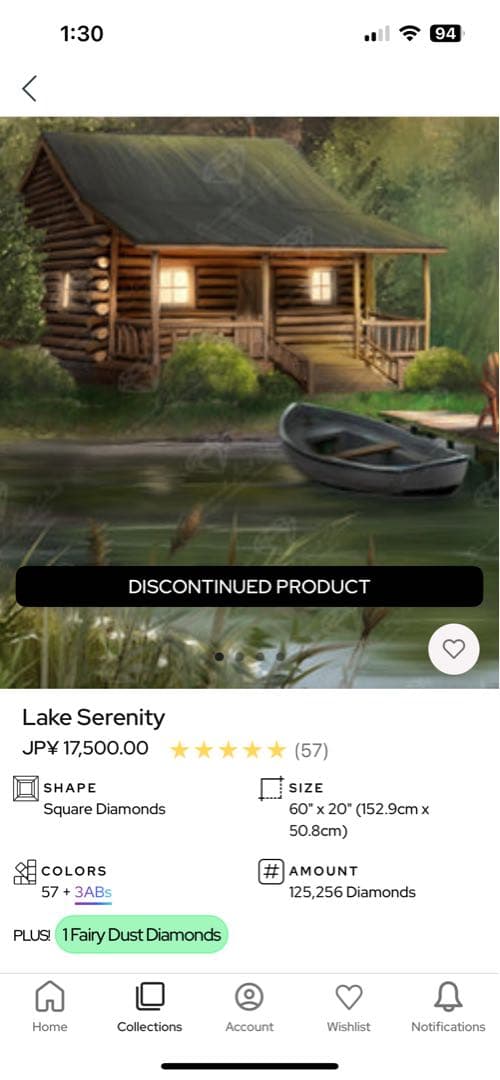ダイヤモンドアートクラブDACLake Serenity DIY Art Kit