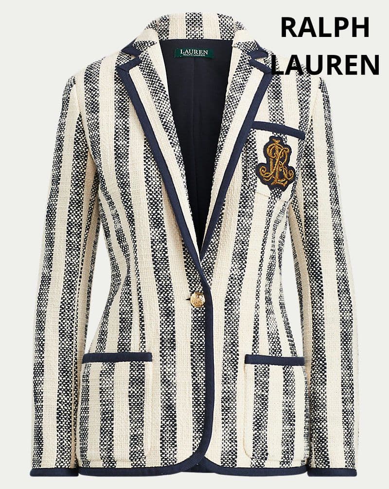 ラルフローレン　近年モデル　エンブレム　ツイードジャケット　金ボタン　未使用