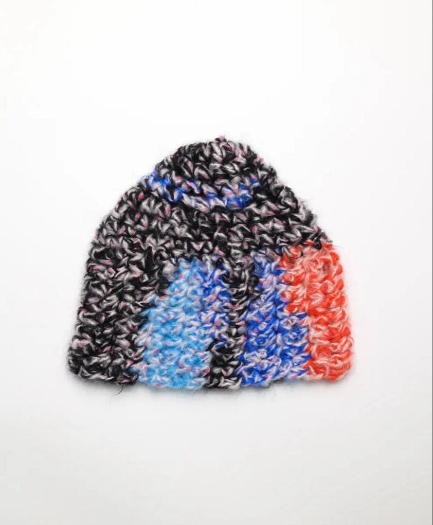 apollonstore モヘアビーニー ニット帽 マルチカラー sillage