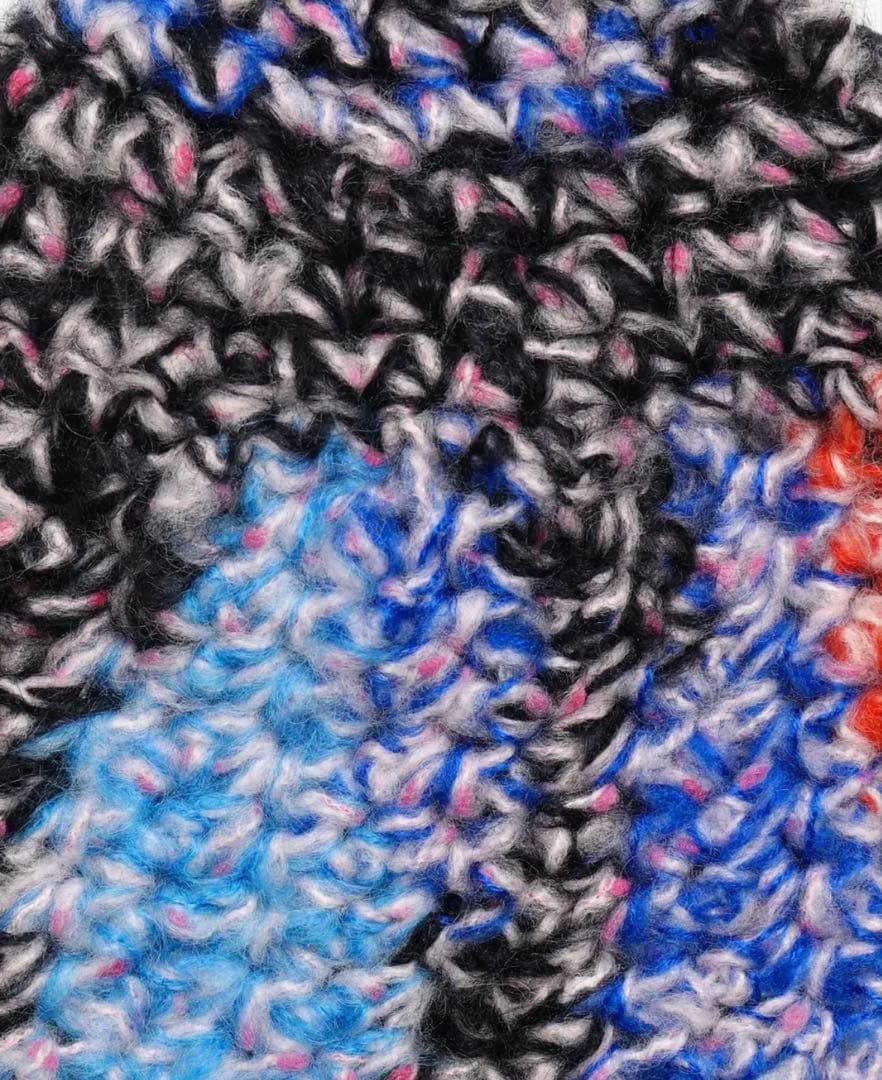 apollonstore モヘアビーニー ニット帽 マルチカラー sillage