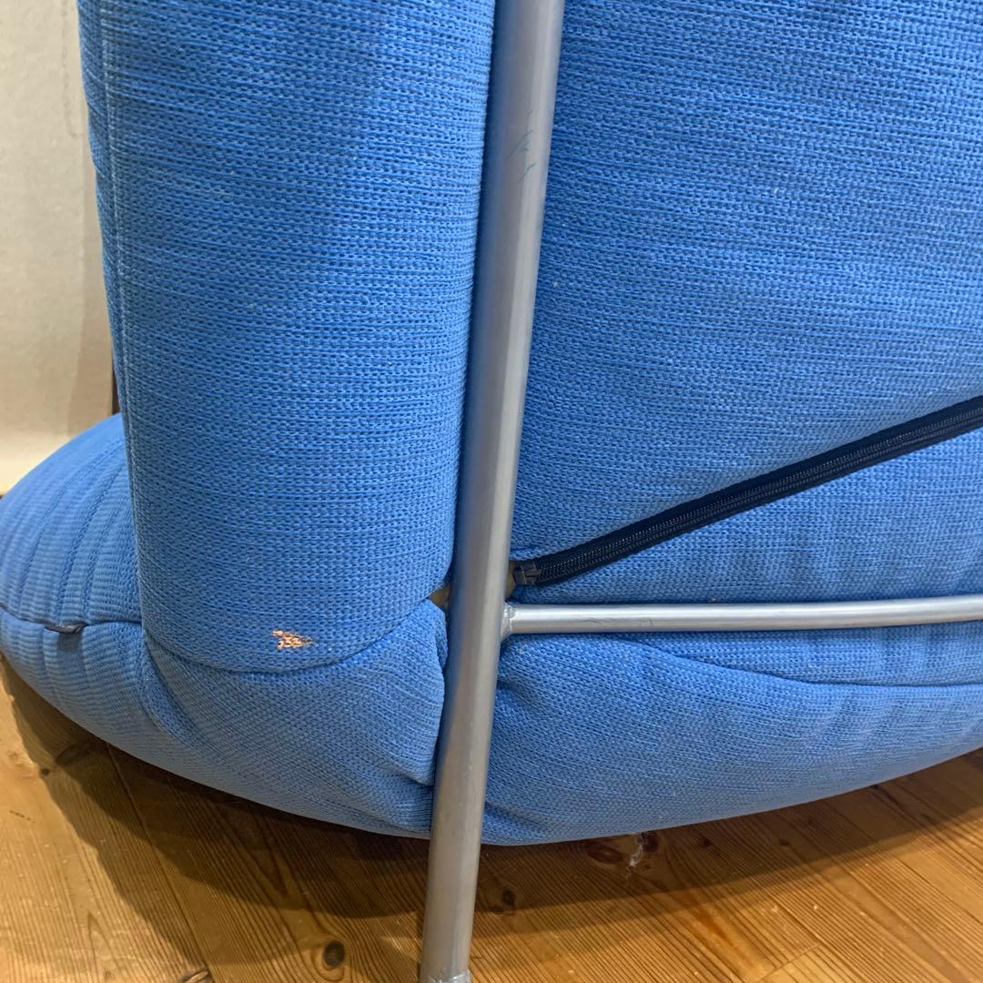 リーンロゼ　2人掛けソファ　リクライニングなし　ブルー