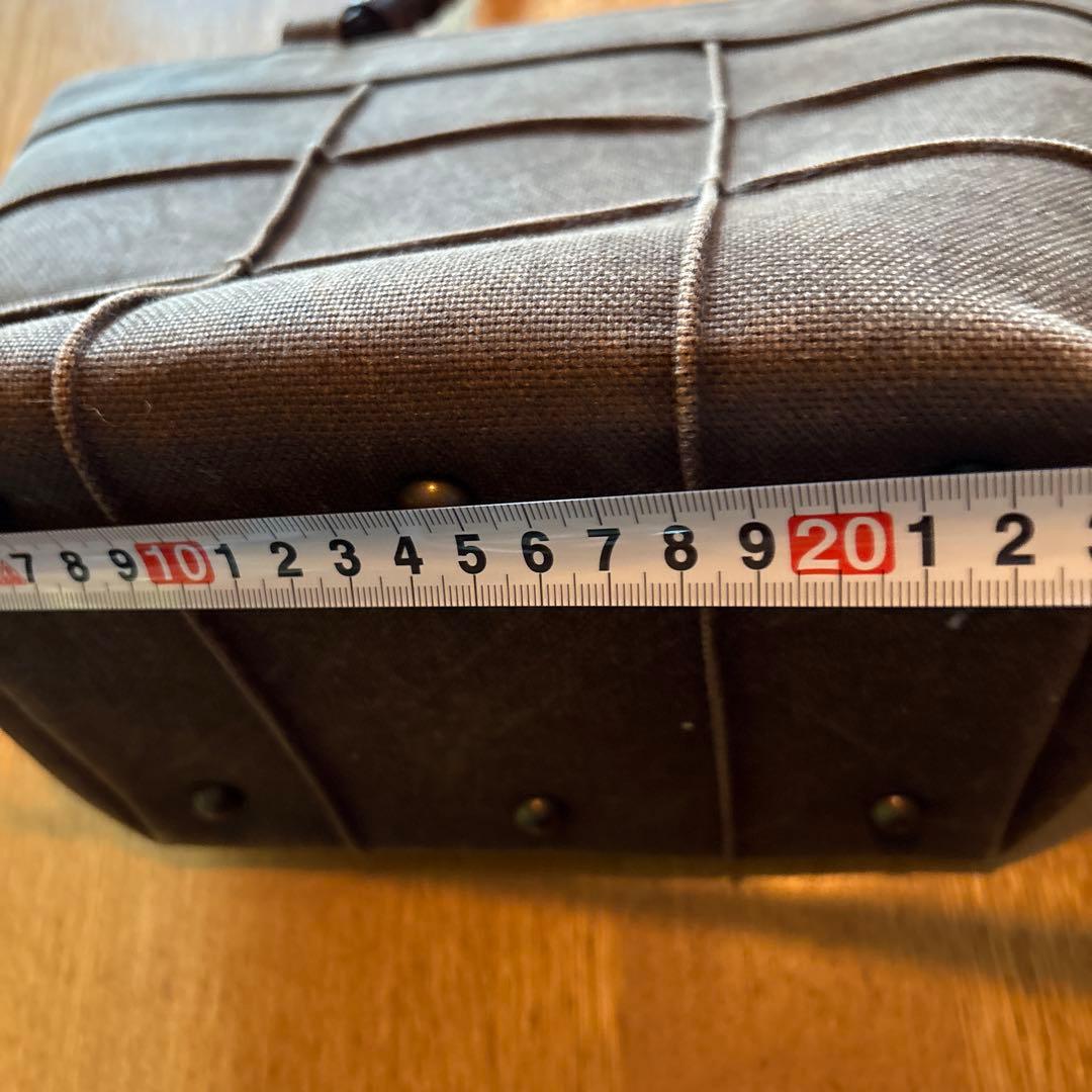 ブラウン酒袋柿渋染めバッグ