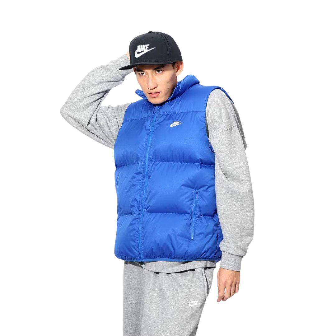 L 新品 ナイキ パファー ベスト 中綿 プリマロフト ダウンベスト メンズ