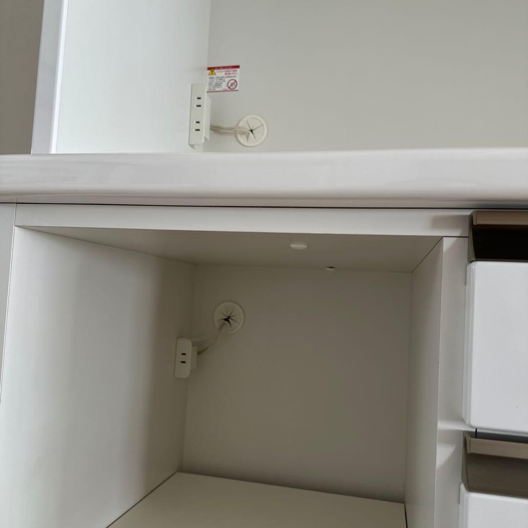 食器棚 キッチンボード 120 ラピス ホワイト