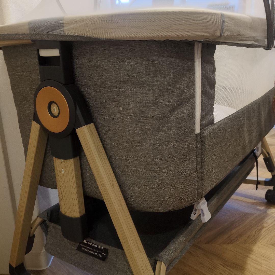 Playkids ベビーベッド グレー