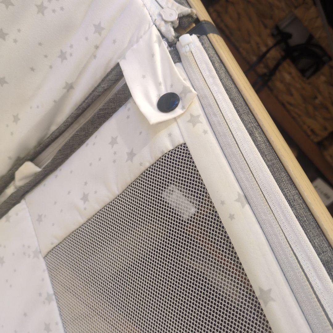 Playkids ベビーベッド グレー