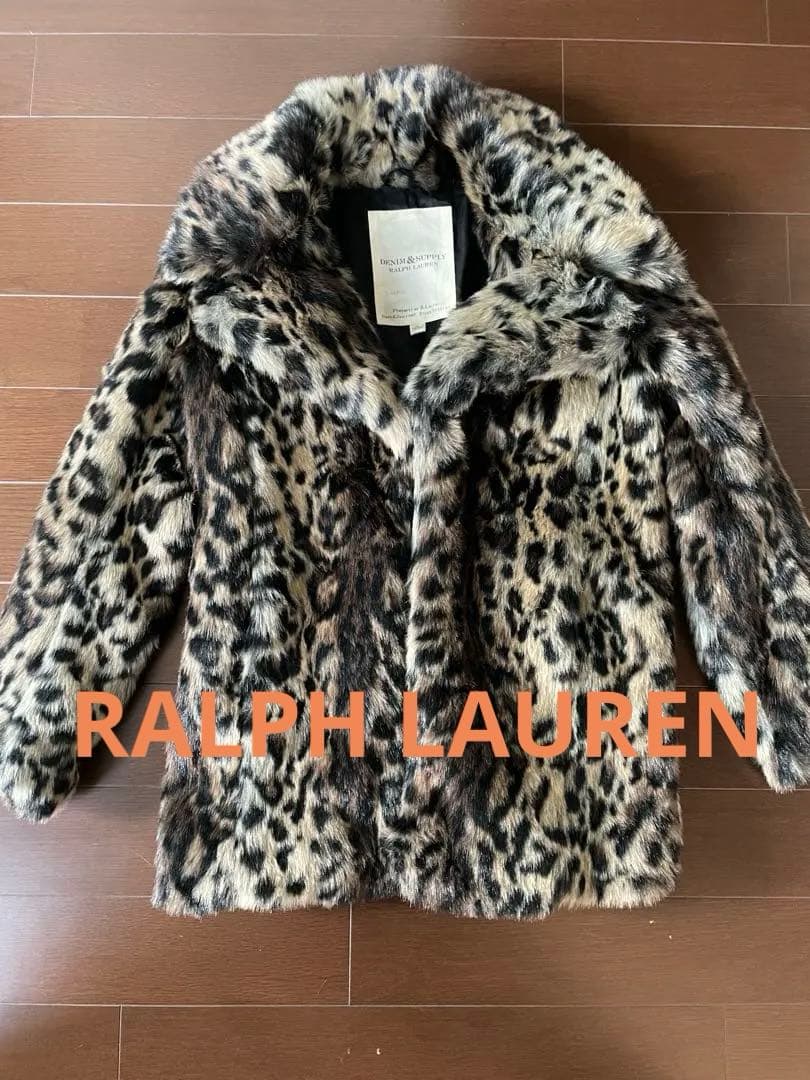 RALPH LAUREN ラルフローレン レオパード柄ファーコート