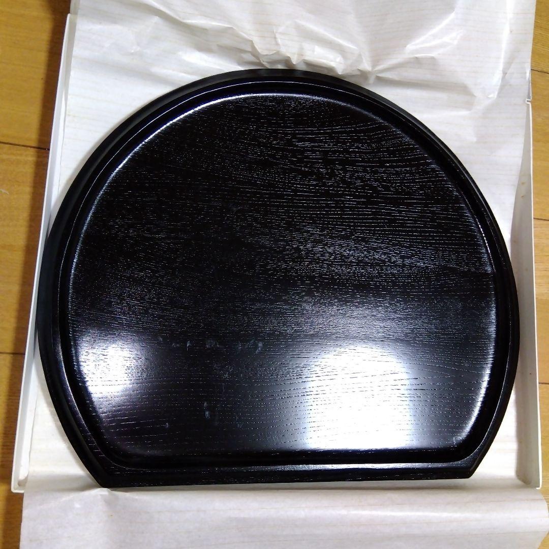 【ミクさん専用】欅半月盆2枚　現代漆工芸品 くらふとくらぶ八の蔵