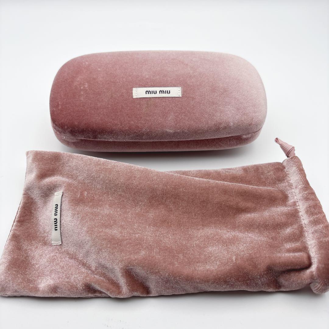 完売品✨MIUMIU サングラス　ラウンド型　ビジュー　グリッター　マーブル柄