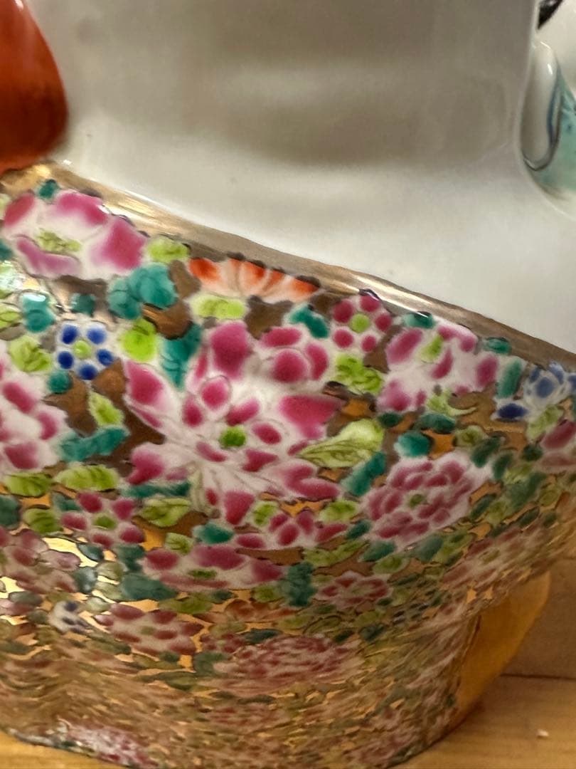 布袋像　五子登科　中国美術　陶器人形 アンティーク オブジェ 骨董品　縁起物