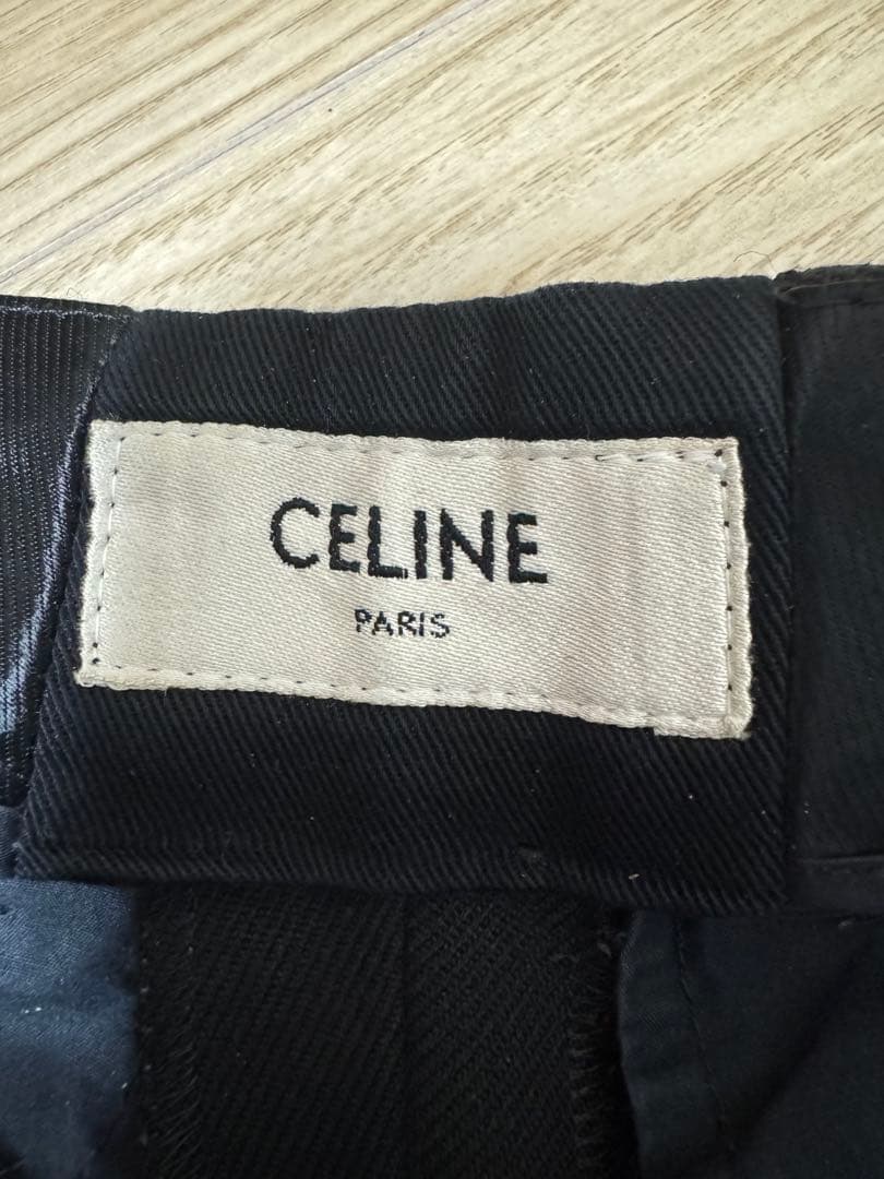 CELINE ニューウェーブ スラックスパンツ ブラック 44