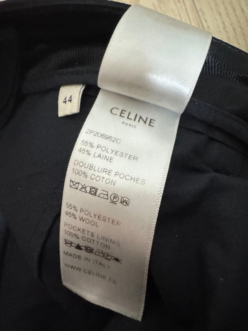 CELINE ニューウェーブ スラックスパンツ ブラック 44