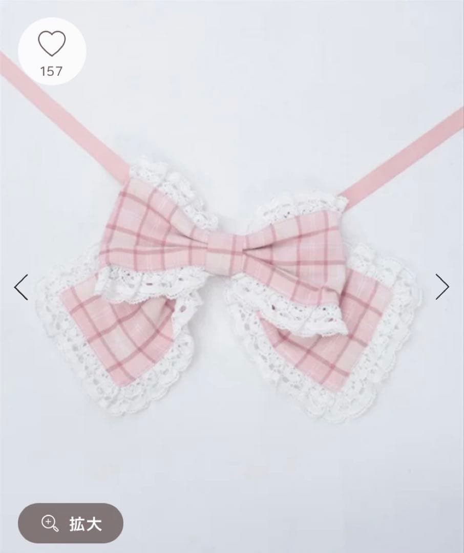 chalmiere シャルミエール　タータンチェックヘッドドレスとマルチリボン