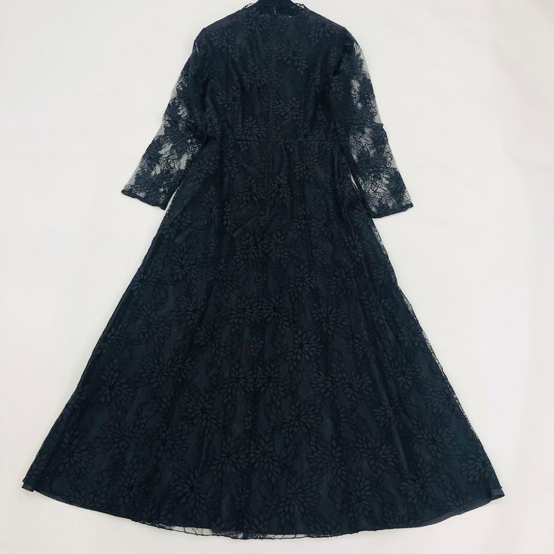 kaene カエン　オールレースメロウワンピース　総レース　ドレス　黒　40