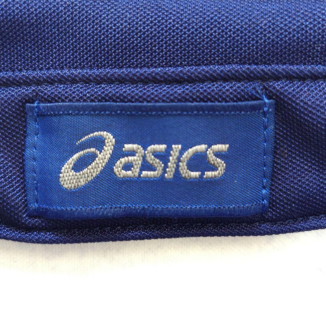 【良品】asics 日本バレーボール協会 長袖ポロシャツ グレー Mサイズ