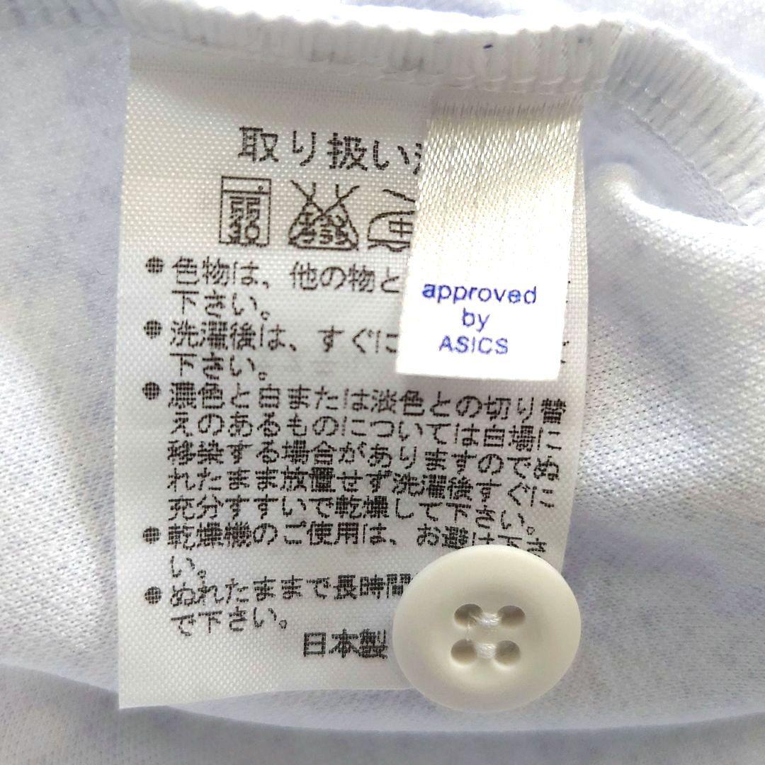 【良品】asics 日本バレーボール協会 長袖ポロシャツ グレー Mサイズ