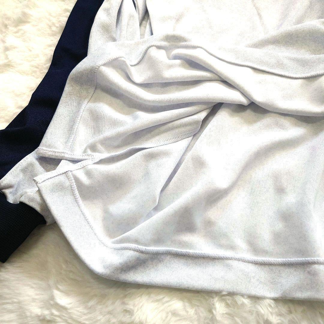 【良品】asics 日本バレーボール協会 長袖ポロシャツ グレー Mサイズ