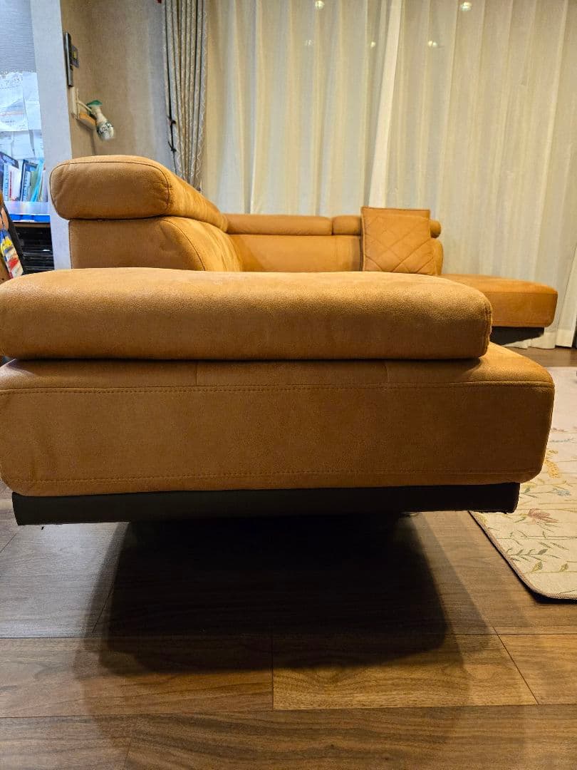 コーナーソファ　カウチソファー　レイアウトフリー　レザーファブリック