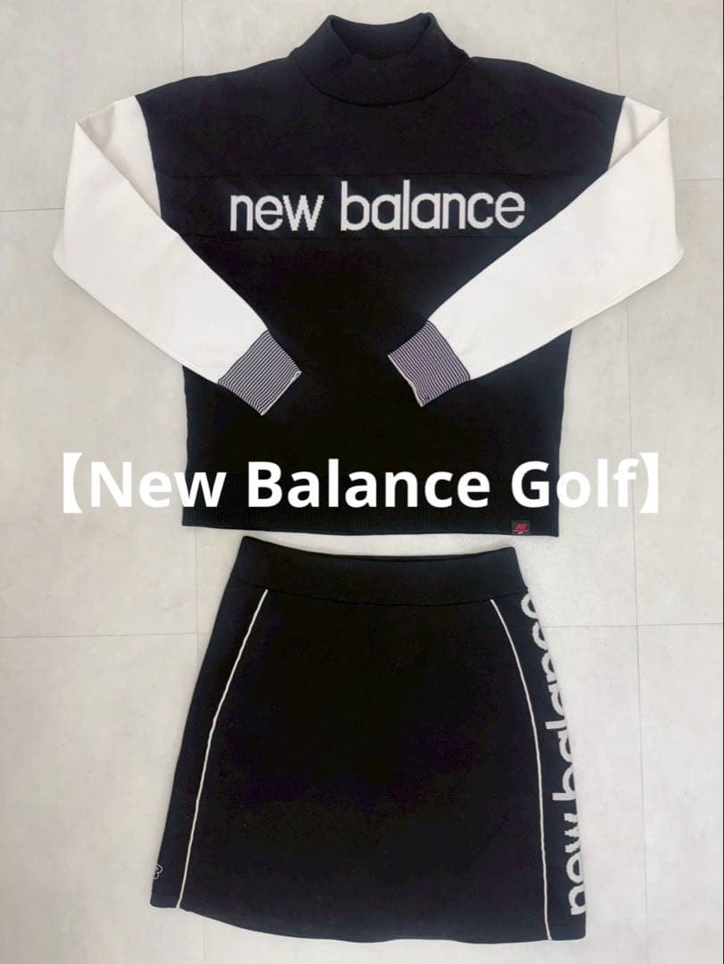 ニューバランスゴルフ ニットプルオーバーとスカートのセットアップ