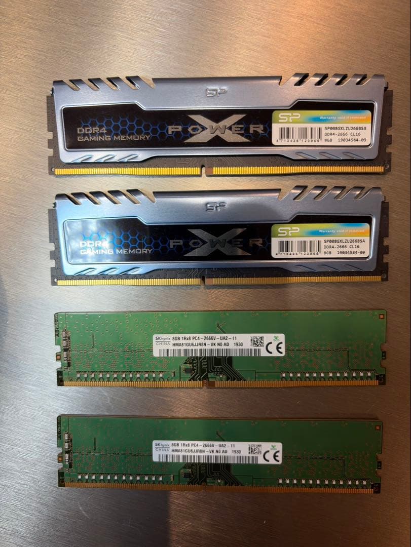 デスクトップPC用メモリ DDR4-2666 8GB×4枚（計32GB）