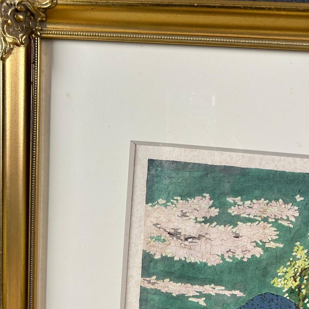 山下清「トンネルのある風景」リトグラフ 落款有 保証書有 あずま工芸 裸の大将