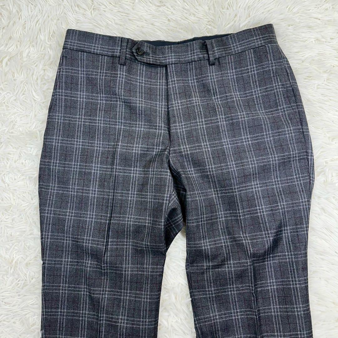 美品✨ EDIFICE ロロピアーナ ビジネススーツ チェック柄 46 M相当